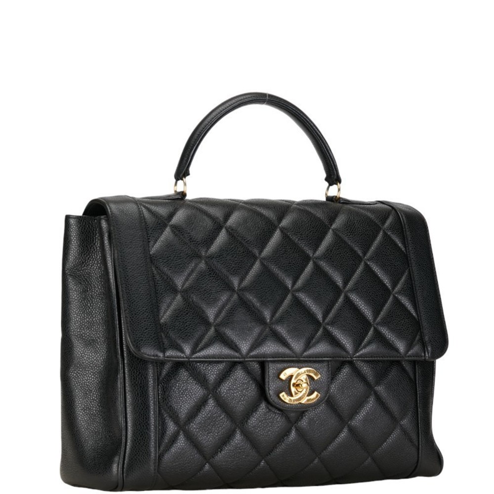 Chanel Handbag 31 Skin Caviar Diana Black Matelasse